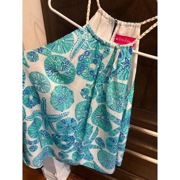 LILLY PULITZER for Target Womens Sea Urchin Print Lined Halter Top Size medium - Picture 2 of 2